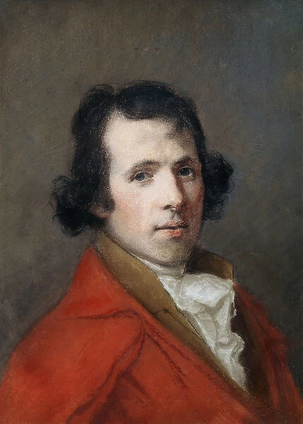 Portrait of Antonio Canova, Bust Length, Wearing a Coat, (pastel)
