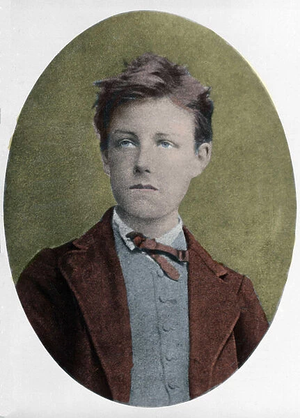 portrait of Arthur Rimbaud (1854-1891), French poet, at the age of 17, by Carjat