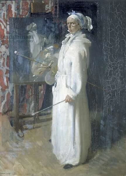 Portrait of the artist, 1908 (oil on canvas)