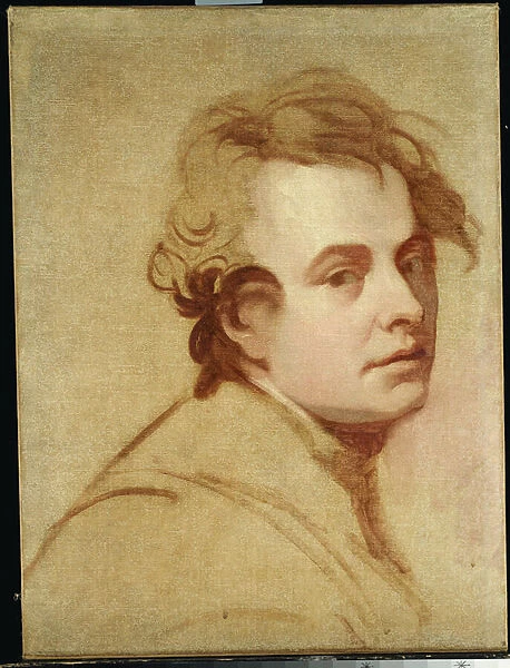 Portrait of the artist, bust length (oil on canvas)