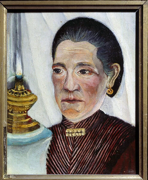 Portrait of the artists second wife Painting by Henri Rousseau dit Le Douanier