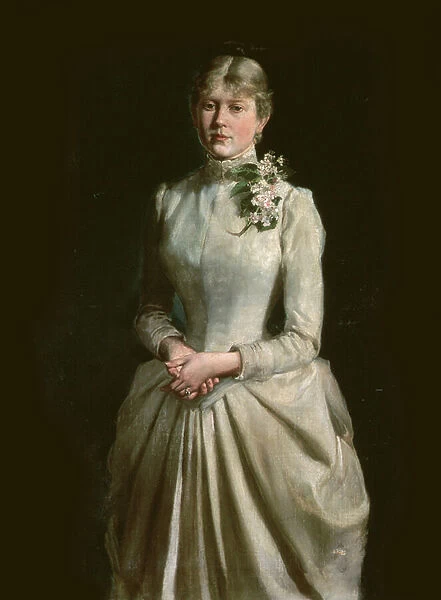Portrait of the Artists Wife, Mary, 1884 (oil on canvas)