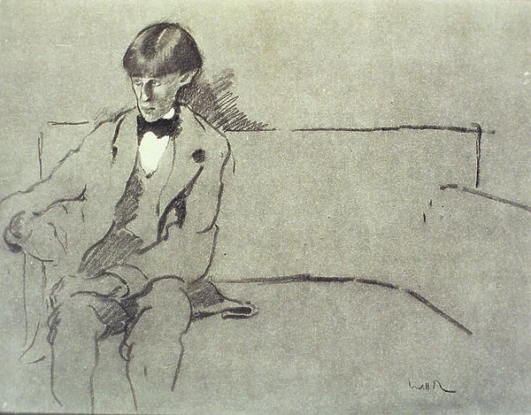 Portrait of Aubrey Beardsley (1872-98) (litho)