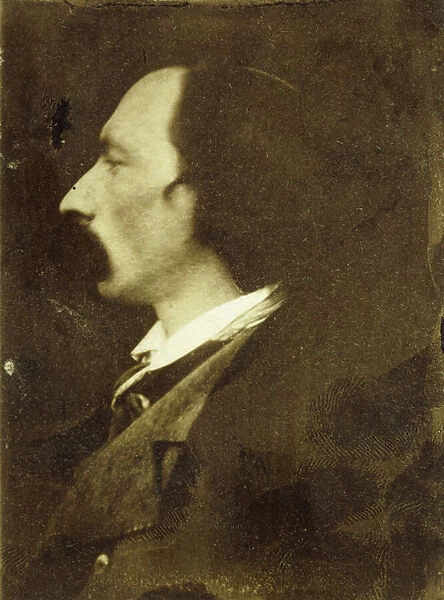 Portrait of Auguste Vacquerie (salt and albumen print and other media)