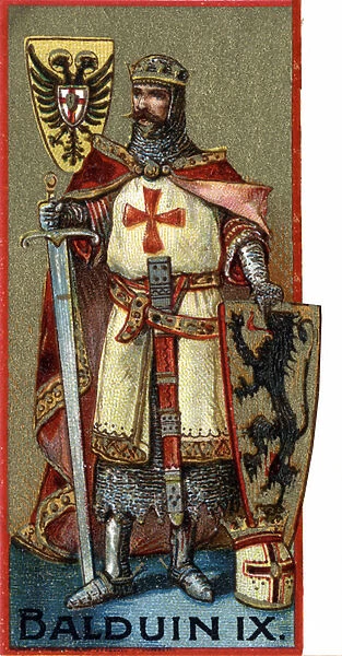 Portrait of Baldwin IX (Baudouin IX of Flanders) or (Baudouin VI of Hainaut