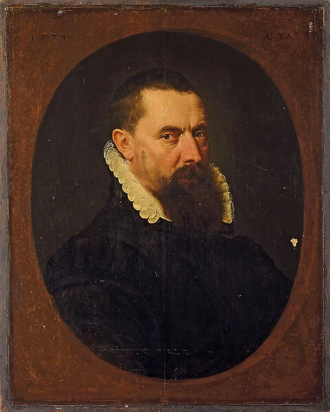 Portrait of a bearded gentleman, 1574 (oil on panel)