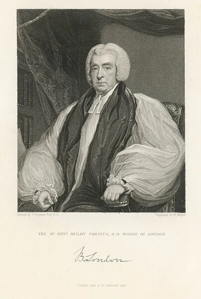 Portrait of Beilby Porteus (engraving)