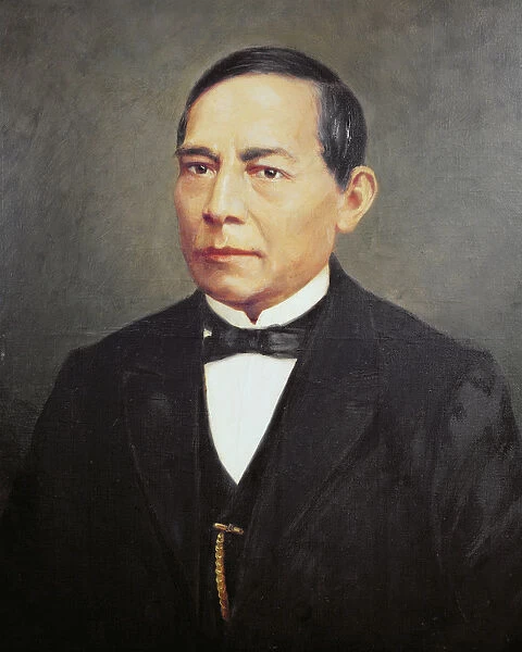 Portrait of Benito Juarez (oil on canvas)