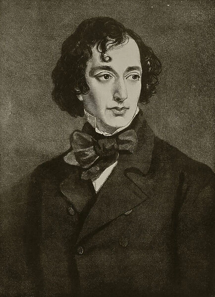 Portrait of Benjamin Disraeli, illustration from Hutchinson