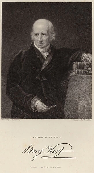 Portrait of Benjamin West (engraving)
