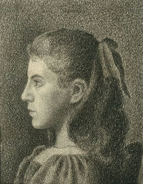 Portrait of Berthe Serruys, 1894 (conte crayon on paper)