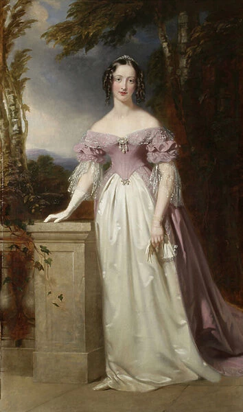 Portrait of Blanche Georgiana Howard, Countess of Burlington, 1841-42 (oil on canvas)