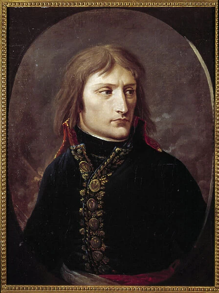 Portrait of Bonaparte in Milan (1769 - 1821). Painting by Louis Albert Bacler of Albe