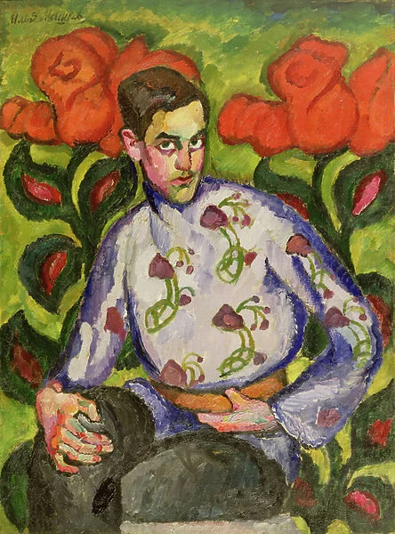 Portrait of a Boy in a Coloured Shirt, 1909 (oil on canvas)