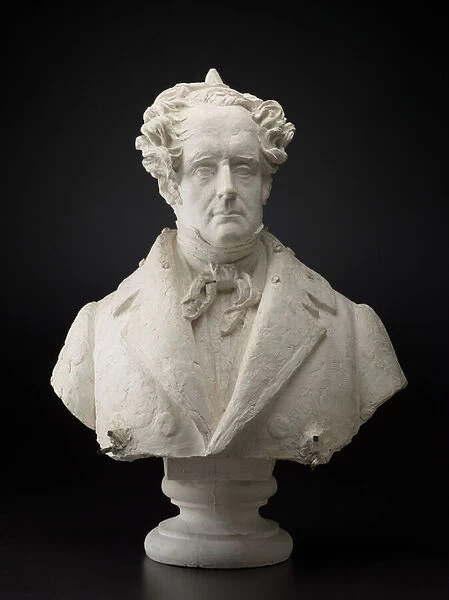 Portrait Bust of Francois Rene de Chateaubriand, 1828-1829 (original plaster