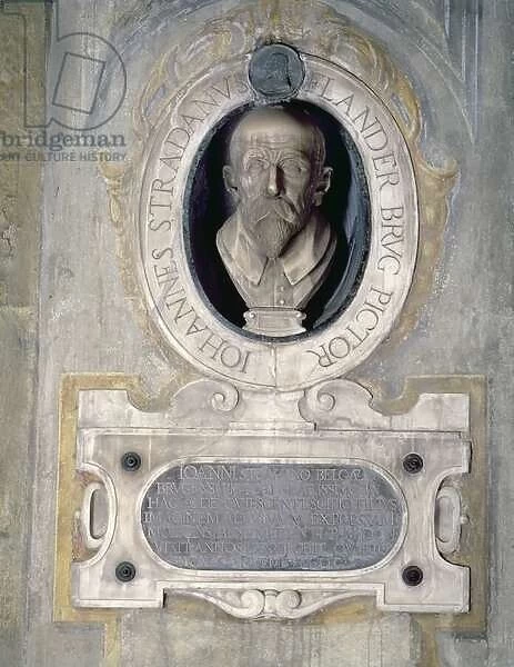 Portrait bust of Joannes Stradanus, Flemish-born painter