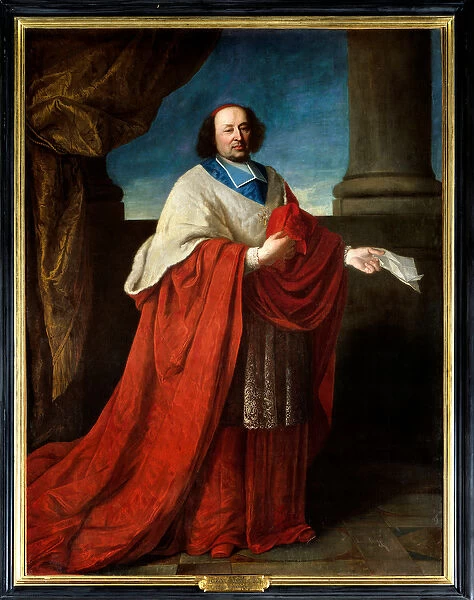 Portrait of Cardinal de Cambout de Coislin (1636-1706) eveque d Orleans
