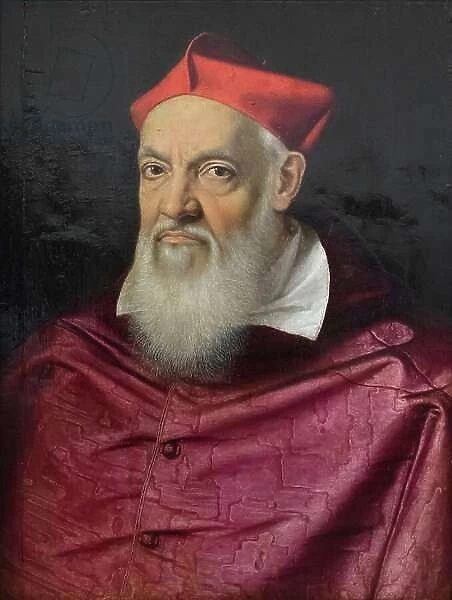 Portrait of cardinal Giovanni Ricci, 16th century, ( panel)