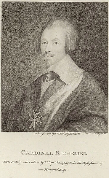 Portrait of Cardinal Richelieu (engraving)