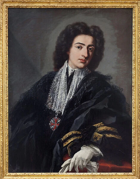 Portrait of Carlo Albani. Painting by Pier Leone Ghezzi (1674-1755), oil on canvas