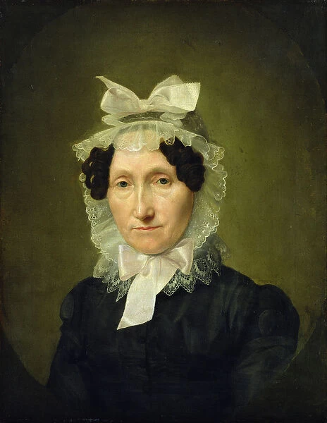 Portrait of Catharina Maria Oldach (1782-1858) (oil on canvas) (see 149501 for pair)