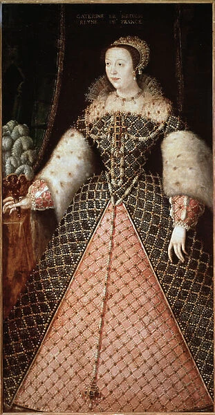 Portrait of Catherine de Medicis - Painting, 16th century