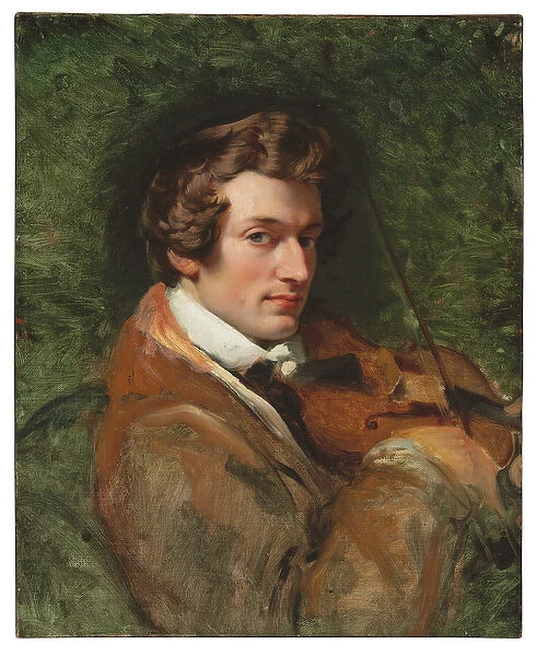 Portrait of Charles Auguste de Beriot (oil on canvas)