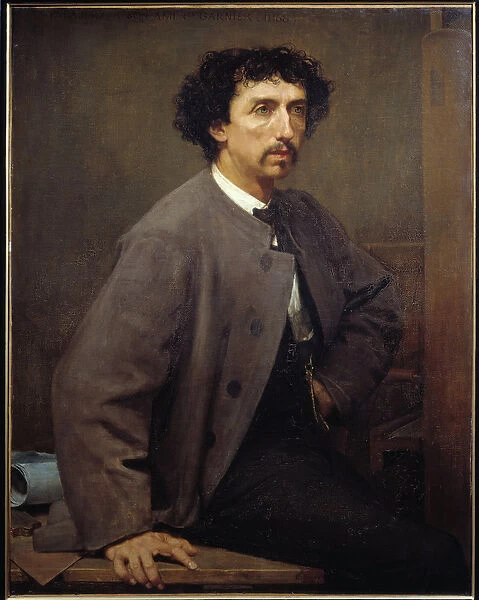 Portrait of Charles Garnier, French architect (1825 - 1898)
