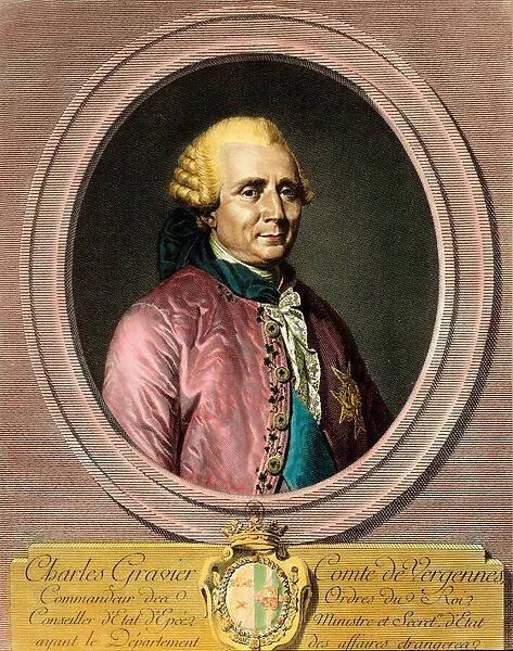 Portrait of Charles Gravier, Count of Vergennes (1719 - 1787)