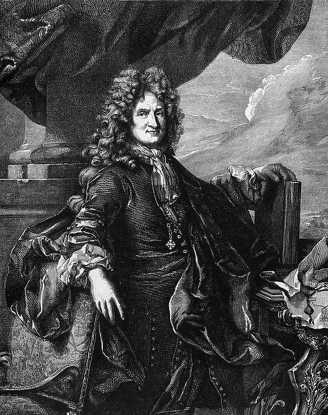 Portrait of Charles Rene d Hozier (1640-1732), French genealogist