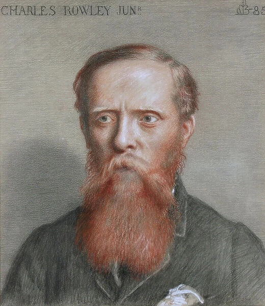 Portrait of Charles Rowley (1839-1933), 1885 (coloured chalk with white heightening on paper)