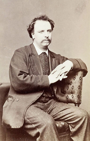 Portrait of Charles Santley, c. 1860s (b / w photo)