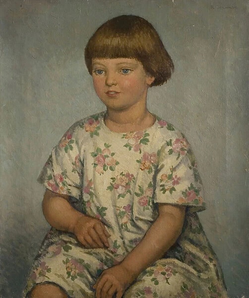 Portrait of a Child, mid-20th century (oil on canvas)