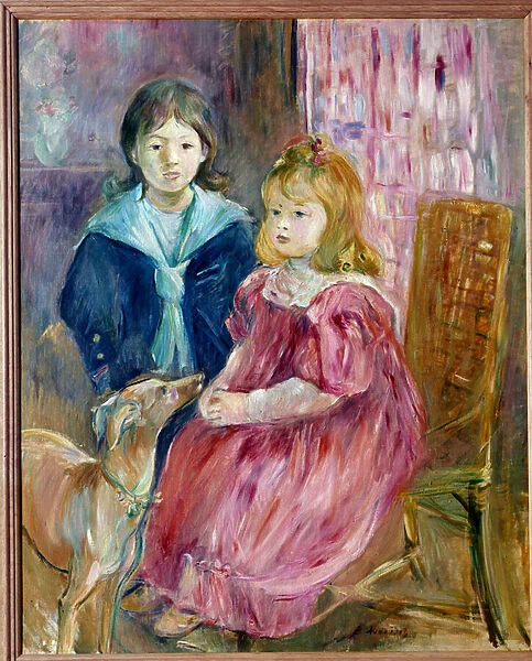 Portrait of the Children of Gabriel Thomas Painting by Berthe Morisot (1841-1895