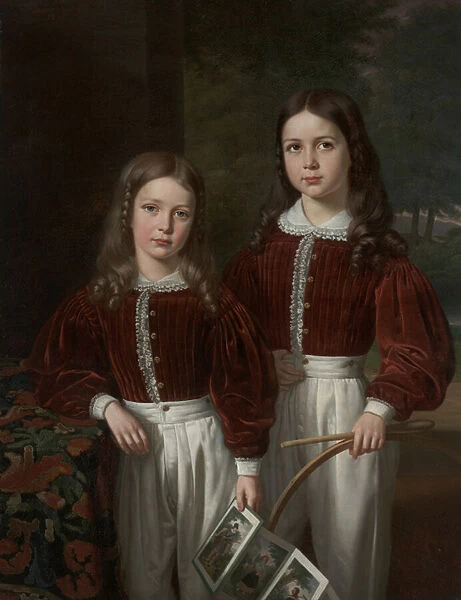 Portrait of Two Children, Probably the Sons of M. Almeric Berthier, Comte de LaSalle