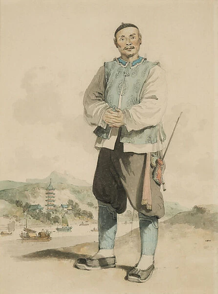Portrait of a Chinese Man (Tradesman, Hangchow), 1793 (Watercolour)