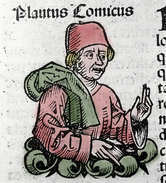Portrait of the comic author Plaute (Titus Maccius Plautus) (259  /  251-184 BC