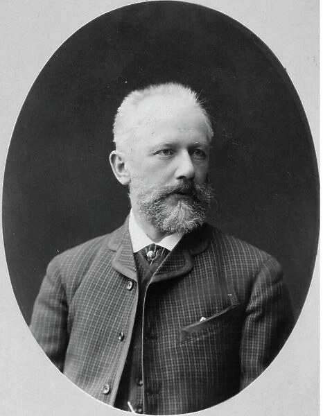 Portrait of the composer Piotr Tchaikovsky (Pyotr Petr Ilitch Tchaikovski) (Tchaikowsky) (1840-1893). Albumin Photo by Konstantin Schapiro (1839-1900), 1880s. Private Collection