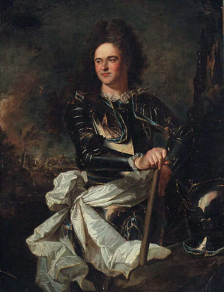 Portrait of the Comte d Evreux, with a marshals baton