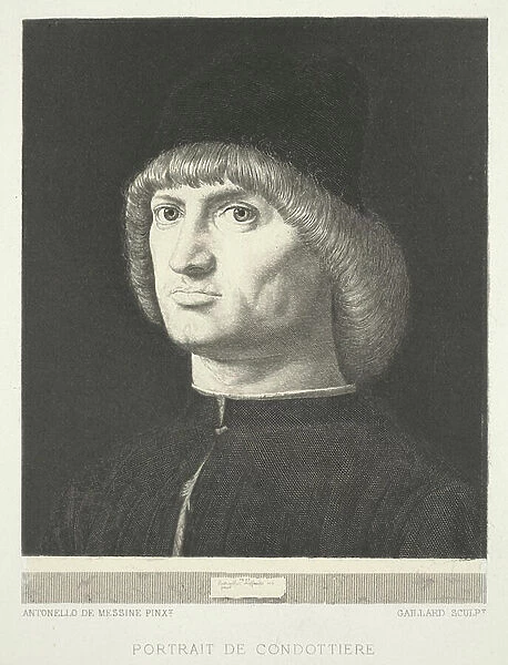 Portrait of Condottiere (engraving)
