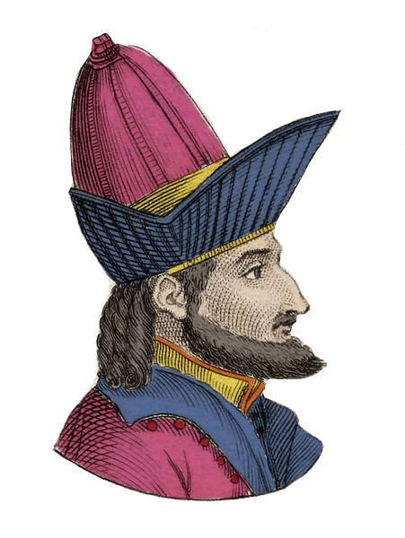 Portrait of Constantine XI (or XII) Paleologist, known as Dragases