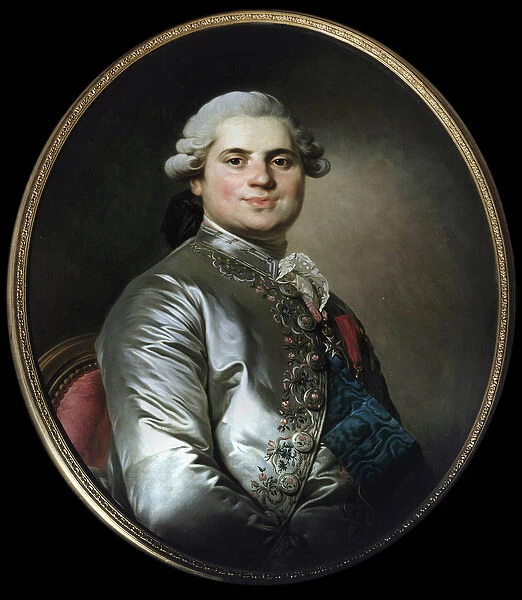 Portrait of the Count of Provence (1755-1824), who became Louis XVIII - Painting by