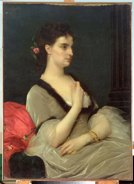Portrait of Countess E. A. Vorontova-Dashkova, 1873 (oil on canvas)