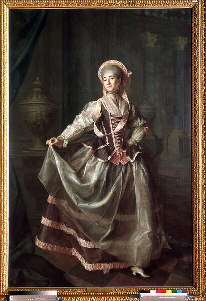 Portrait d Alexandra Levshina (1757-1782) (Portrait of A. Levshina). Peinture de Dmitri Grigorievich Levitsky (Levitski) (1735-1822), huile sur toile, 1775. Art russe, 18e siecle. State Russian Museum, Saint Petersbourg