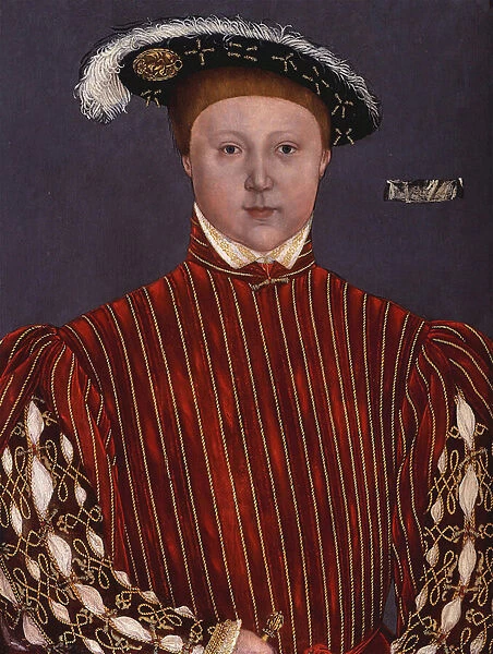 'Portrait d Edouard VI (1537-1553) roi d Angleterre'Peinture de l entourage d Hans Holbein le jeune, 1543 Collection privee