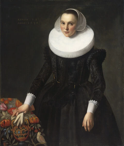 Portrait d une jeune femme - Portrait of a young Lady, by Grebber
