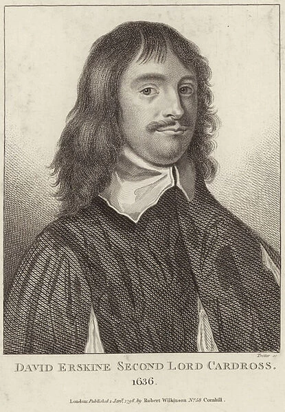 Portrait of David Erskine, Second Lord Cardross (engraving)