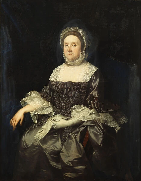 Portrait of Deborah Worsley of Platt, seated three quarter length
