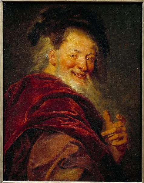 Portrait of Democrite (460 - 370 BC) Greek philosopher. Painting by Antoine Coypel