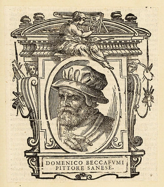 Portrait of Domenico di Pace Beccafumi, Italian Renaissance Mannerist painter, 1486-1551
